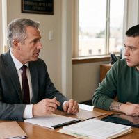 Criminal Appellate Attorney in Kennewick, WA meeting with a client